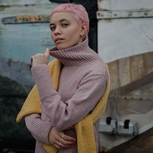 Jaggery London wool/cotton turtleneck